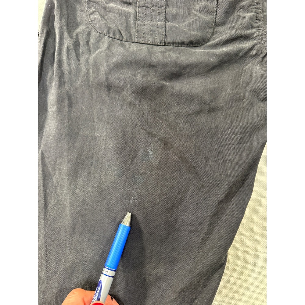 Sanctuary Clothing Womens Cargo Pants Black Tencel Cropped Utility size 26 - Picture 7 of 8